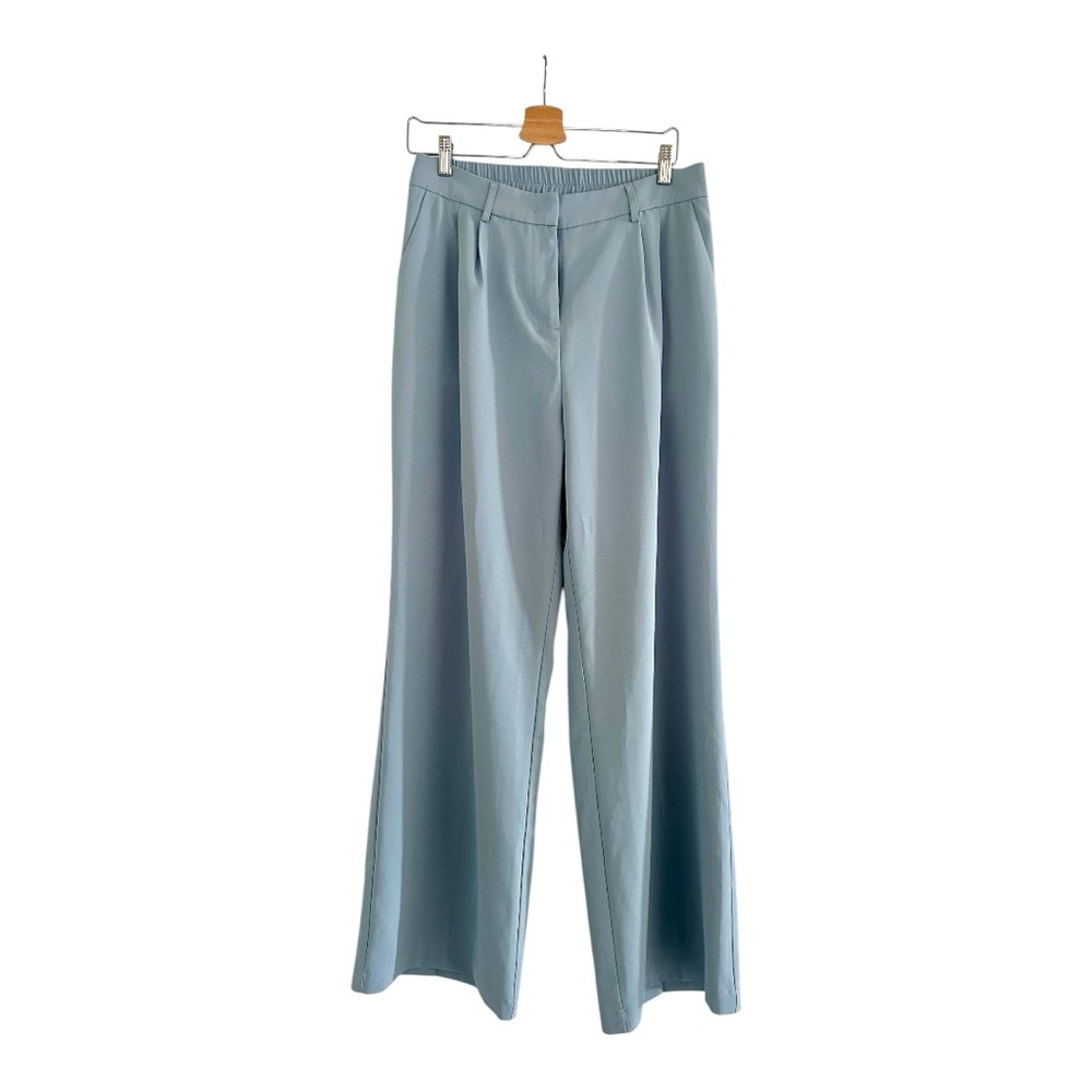 Light Blue Wide-Leg Trousers – Size L - Picture 5 of 14